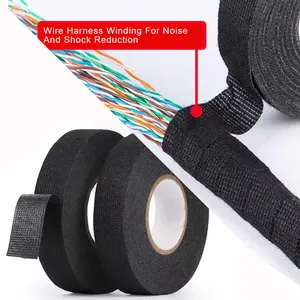 Black Felt Fabric Electrical Fleece Plastic Top Coat Cable Electric Vehicle Fiber Automotive Wire Harness Cloth Tape