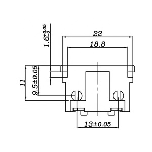 JEC IEC JR-201SF C8 Entrada de enchufe de alimentación de CA c8 enchufe de alimentación de CA conector de salida - Product Image 5