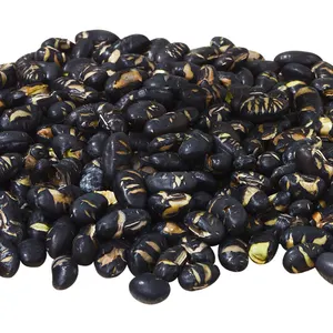 Nutritious Healthy Roasted Black Soybeans Snack With Green Kernel Bean Snack