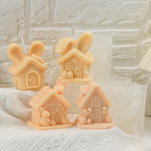 Exquisite Mushroom Egg <strong>House</strong> Silicone Candle Mold Rabbit Flower <strong>House</strong> Resin Soap Mold for Candle Making Easter Art Decoration - Product Image 5
