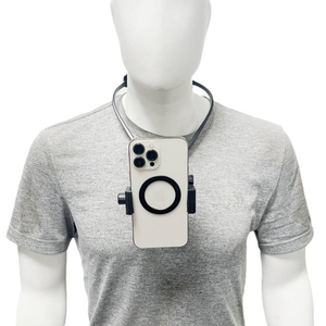 Support de téléphone portable réglable et léger pour le cou, mains libres, pour caméra POV, compatible iPhone, GoPro <span class=keywords><strong>Hero</strong></span> Series, streaming et vlogging - Product Image 2
