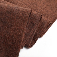 Tissu 100% lin français résistant aux plis, fil teint uni et à motifs dobby pour textiles de maison, housses de canapé/table basse