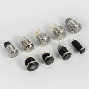 Interrupteur à bouton-poussoir momentané en laiton IP65 de 22 mm, 1NO NC, avec capuchon de borne verrouillable - Product Image 6