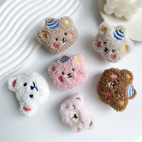 Fabrika fiyat toptan Cuteness ayı Poppings telefon soketi Griptok peluş cep telefonu tutamak sıcak satış telefon aksesuarları