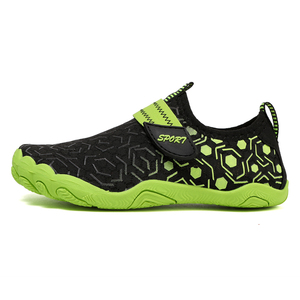 Chaussures aquatiques HEVA personnalisées à carreaux pour enfants, en caoutchouc de 5 mm d'épaisseur, légères, respirantes, pour toutes les saisons, plage, pieds nus, bout large, yoga - Product Image 4