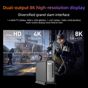 Mini-werkstation B760 moederbord DDR5 dubbele M.2 SSD-slots M.2 WiFi-slot DP USB <span class=keywords><strong>3.2</strong></span> Type-C desktop compacte werkstationcomputer - Product Image 6