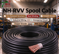 Fil de circuit d'urgence NH-RVV résistant au feu 300/500V 16AWG 8*1.5, câble flexible multiconducteur automobile