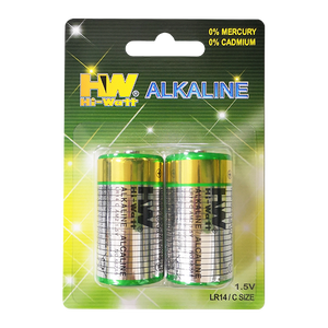 Pile alcaline de gros HW LR14 format C 1,5 V AM2, cellule sèche non rechargeable pour lampe de poche et appareils musicaux - Product Image 1