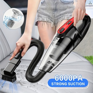 Car <b>Vacuum</b> 6000PA Strong Suction Handheld Cordless 2000mAh Low Noise 5 Accessories for Car Home Pet Cleaning Pink Gift - Product Image 1