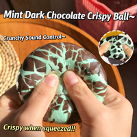 Jouet sensoriel anti-stress en chocolat menthe, coque croustillante, TPR souple à rebond lent, ASMR, pour enfants et adultes, EN71, vente en gros