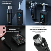 Dernier émetteur et récepteur de guitare sans fil de WTU-03 privée Transmetteur et récepteur sans fil Microphones filaires 100m