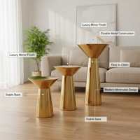 Ensemble de table de bar ronde moderne en acier inoxydable pour enfants, bar à domicile, hôtel et supermarché, usage commercial