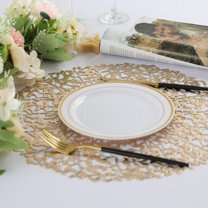 Mantel Individual de hoja de olivo hueco de vinilo, PVC de Mantel Individual, manteles decorativos para mesa de comedor, juegos de fiesta en casa - Product Image 6