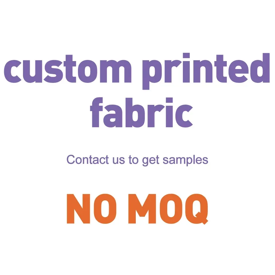 No Moq Custom Woninginrichting Handgemaakt Digitaal Bedrukt Polyester Chiffon Stof Print Op Stof