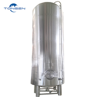 Cuve de fermentation de bière à double enveloppe glycolée, empilable, avec trappe d'échantillonnage