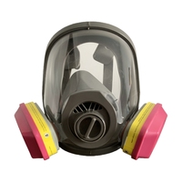 Masque à gaz, masques à gaz de survie nucléaire et chimique avec filtre à charbon actif de 40 mm, masque respiratoire tactique intégral