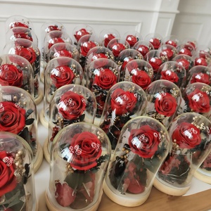 Rose éternelle sous cloche en verre, plusieurs tailles, cadeau pour la Saint-Valentin, Noë<span class=keywords><strong>l</strong></span>, décoration d'intérieur, ornement, directement <span class=keywords><strong>de</strong></span> <span class=keywords><strong>l</strong></span>'usine - Product Image 6