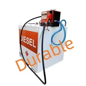 Hete Verkoop Dubbele Wand Diesel Brandstoftank Met Pomp Draagbare Mini Mobiele Tankstation