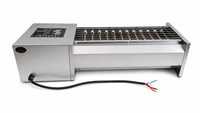 Parrilla Eléctrica Comercial de Acero Inoxidable para Asar a la Brasa, Ideal para Brochetas de Cordero y Restaurantes de Mariscos