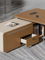 Bureau de direction électrique intelligent de luxe, réglable en hauteur, convertible, à 3 niveaux, pour usage professionnel