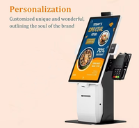 Kiosco de Autoservicio de 15.6 Pulgadas con Configuración Modular, Escáner QR, Impresora POS, Lector RFID para Restaurante