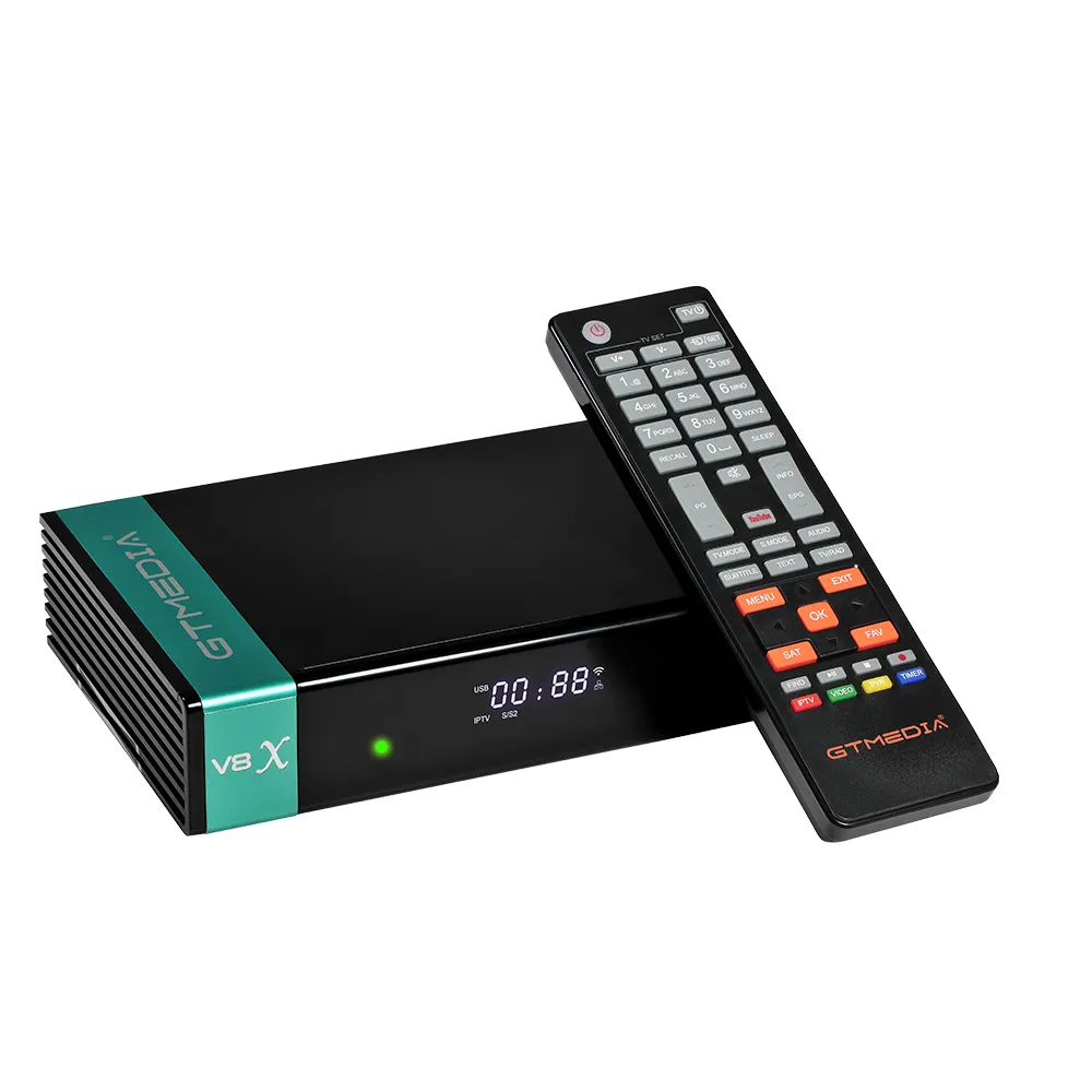 2020 mais novo GTMEDIA V8X H.265 DVB-S/S2/S2X Receptor de TV Via Satélite Com Apoio Slot Para Cartão de CA Conax Irdeto nagravision Viaccess