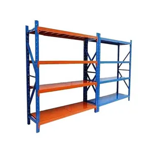 Wholesales Price High Quality Assemble Warehouse Racking Longspan Multi-tier Steel Shelf Industrial Warehouse Metal Storage Rack