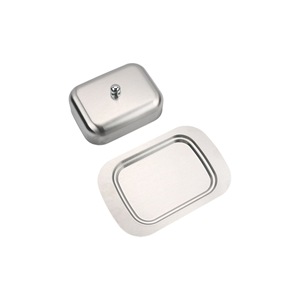 Boîte <span class=keywords><strong>à</strong></span> beurre rectangulaire en acier inoxydable avec couvercle, <span class=keywords><strong>plat</strong></span> <span class=keywords><strong>à</strong></span> <span class=keywords><strong>fromage</strong></span> et <span class=keywords><strong>à</strong></span> beurre multifonctionnel pour la cuisine <span class=keywords><strong>à</strong></span> domicile - Product Image 4