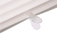 Vente en gros 100% papier kraft store enrouleur intégré dans l'ombre de fenêtre horizontale pour les supports de lucarne rouleau noir blanc