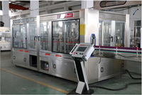 Machine automatique 3-en-1 de lavage, remplissage et bouchage de bouteilles électriques haute précision SYD-24-24-8 pour bouteilles en plastique/PET d'eau minérale
