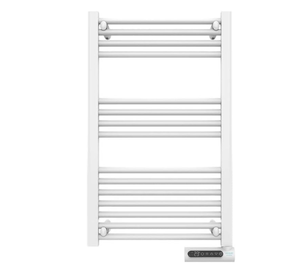 Porte-serviettes électrique intelligent noir avec écran LED, commande tactile, minuterie, 3 modes de fonctionnement, 2 systèmes de sécurité - Product Image 1