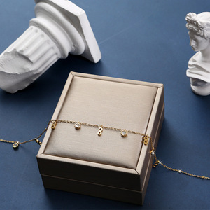 Collier multi-éléments en acier titane inaltérable pour <span class=keywords><strong>femme</strong></span>, bijoux de mode de luxe en acier inoxydable pour l'été - Product Image 1