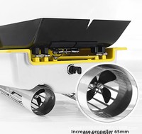 Bateau de pêche RC multifonctionnel S80 avec GPS, retour d'une seule touche, capacité de charge de 5 kg, en ABS, pour la pêche en eau profonde (vente en gros et au détail)