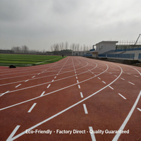 Revêtement en spray pour piste d'athlétisme extérieure EPDM, piste de course de 400 m, qualité export pour les stades du Moyen-Orient
