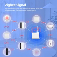 Interrupteur intelligent Zemismart DIY 10A Zigbee avec écran tactile, étanche, type US, compatible avec Alexa et Google Home Voice