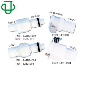 Jiyou POM Plastic 1/8Npt-1/4Npt Threaded Straight <b>Quick</b> Coupling For Water Pipe - Product Image 3
