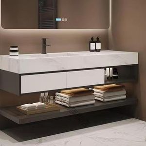 New Design Customized Style 36 Inch Modern Sink Storage Basin Bathroom Vanity with Smart LED Mirror - Product Image 4