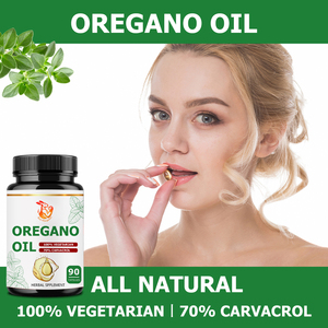 Cápsulas de Aceite de Orégano 100% Vegetarianas, Suministro de Fábrica, con Hoja de Orégano Silvestre del Mediterráneo, Apoyo a la Salud Digestiva, Cápsula Herbal - Product Image 3