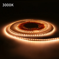 Bande lumineuse LED COB ultra-étroite 2,7 mm, CRI 90, 2016 SMD, 200 LED, DC 12V, flexible, autocollante, sous-meuble, 2700K, RoHS