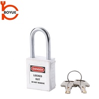 Cadenas de sécurité Boyue PA à anse en acier, clés identiques, système à clé maîtresse, garantie 3 ans, plusieurs tailles disponibles pour usage industriel