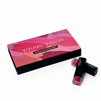 Coffret Cadeau Personnalisé Couleurs Classiques avec Éponge Embossée, Finition Mate, Fermeture Magnétique, Haute Pigmentation, Nude Mat