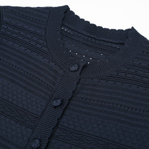 Vestido de Verano Elegante <span class=keywords><strong>para</strong></span> Mujer, de Viscosa Tejida, Ajustado, de Manga Corta, con Diseño de Falda de Varias Capas - Product Image 5