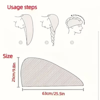 Serviette Turban Séchage Rapide Personnalisable avec Logo – Ultra Absorbante pour Cheveux, Idéale Douche et Bain
