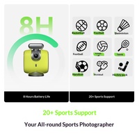 Caméra sportive XbotGo Chameleon avec suivi automatique IA, 4K, grand angle 140°, étanche IP67, pour événements sportifs (football, basketball) – Édition US/UE