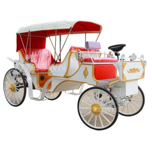 Carruaje de Lujo de 3 Filas de Asientos para Turismo, Carruaje Eléctrico Histórico Real Victoria para Bodas, en Venta para Parques y Lugares Turísticos - Product Image 6