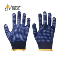 Xingyu - Double Dots Knitted PVC Gloves