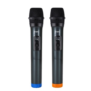 Micrófono Inalámbrico Universal de Baja Frecuencia VHF Dual, Económico, de Fábrica <span class=keywords><strong>CQA</strong></span>, para Karaoke - Product Image 2