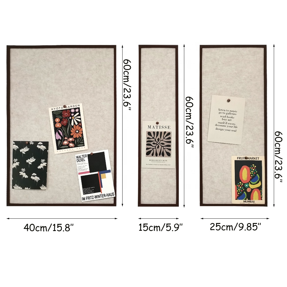 Настенный декор «сделай сам» большого размера на заказ для дома и офиса, набор прямоугольников из фетра с нажимными контактами, доска с рамкой