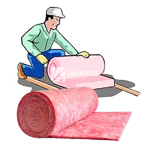 Productos OEM de fibra de vidrio Material de construcción Rollo de lana de vidrio rosa para aislamiento acústico - Product Image 5
