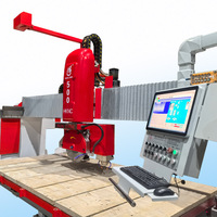 Sierra de Puente CNC de 5 Ejes con Router para Cortar Granito, Mármol y Cuarzo, Sistema ESA Italiano Siemens, Fábrica con 35 Años de Experiencia
